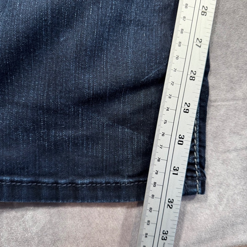 Silver Jeans Co Suki Mid Slim Bootcut Dark Wash Embroidered Studded W32 L33 - Picture 8 of 11